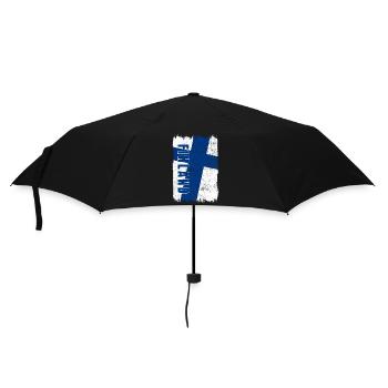 Finland flag - Umbrella (small) - black - Front
