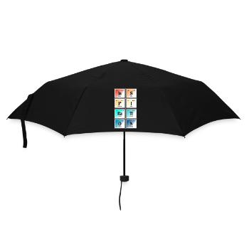 Inspiration - Tableau périodique des éléments - Parapluie standard - noir - Devant