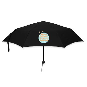 Christmas greetings for global celebrations - Umbrella (small) - black - Front