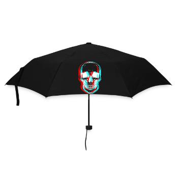 Crane 3d - Halloween - Rock Metal - Regenschirm (klein) - Schwarz - Vorne