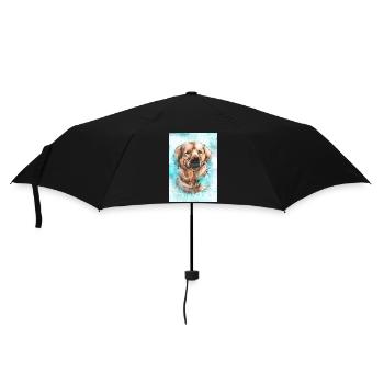 Labrador - Regenschirm (klein) - Schwarz - Vorne