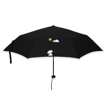 Süßer Elefant - Regenschirm (klein) - Schwarz - Vorne