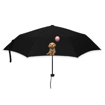 Dog Owner Golden Retriever Dog Puppy Dogs - Umbrella (small) - black - Front