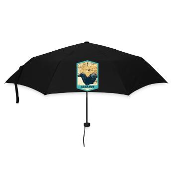 Illustration of Les Arcs Marinha Beach - Algarve - Umbrella (small) - black - Front