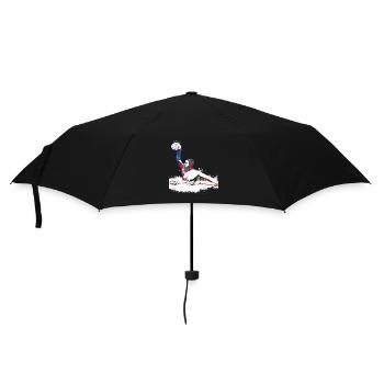 Wasserballsport #sport #waterpolo - Regenschirm (klein) - Schwarz - Vorne