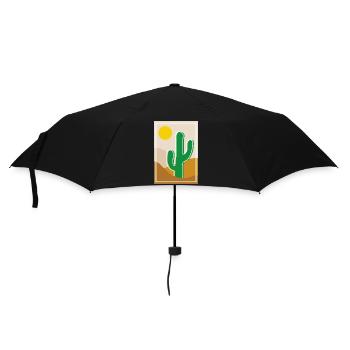 Cactus in the desert - Umbrella (small) - black - Front
