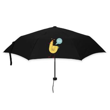 Vogel - Regenschirm (klein) - Schwarz - Vorne
