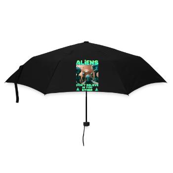 Alien Selfie - Les extraterrestres ne croient pas - Parapluie standard - noir - Devant