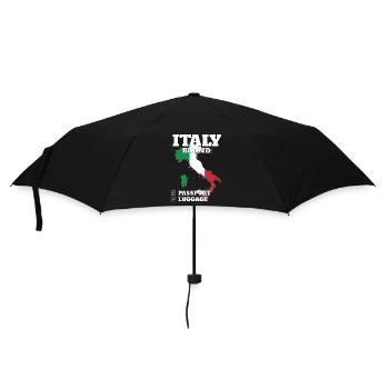 Italy Bound Country Travel Italian Flag Vacation - Regenschirm (klein) - Schwarz - Vorne