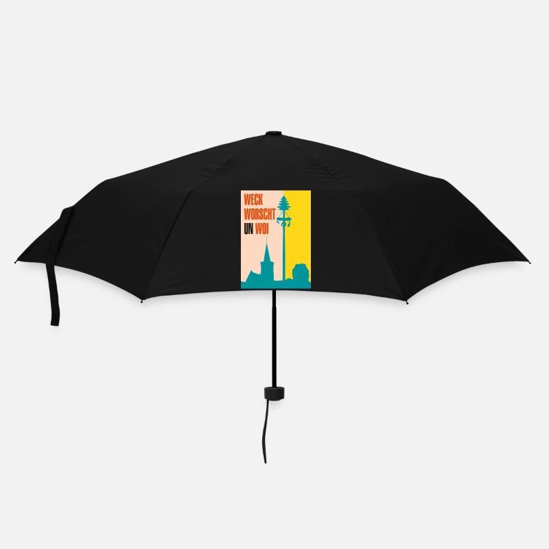 Die 3-faltigkeit der Kerb - Regenschirm (klein) - Schwarz