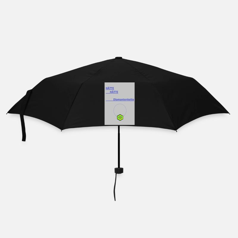 Diamantenkette Geometrisch - Regenschirm (klein) - Schwarz