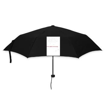 Aufgabenverwirrte Skizzen mit rotem Hinweis - Regenschirm (klein) - Schwarz - Vorne