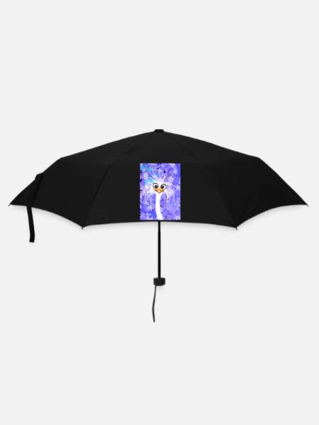 Fabelhafter flauschiger Strauß - Regenschirm (klein) - Schwarz