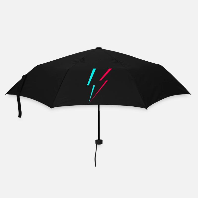 Blitz Logo - Regenschirm (klein) - Schwarz