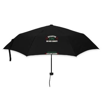 Schlafender Beamter - Regenschirm (klein) - Schwarz - Vorne