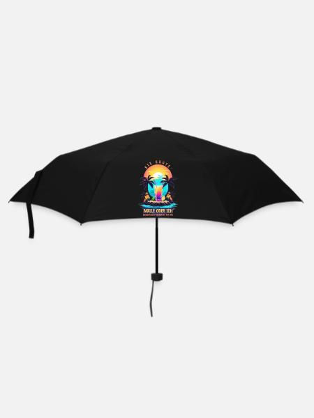 Sie sagte. Malle oder ich - Regenschirm (klein) - Schwarz