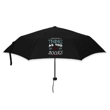 books coffee book keeper gift joke movies a time - Regenschirm (klein) - Schwarz - Vorne