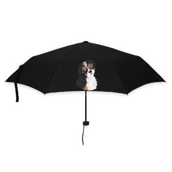 Chien Bernedoodle - Parapluie standard - noir - Devant
