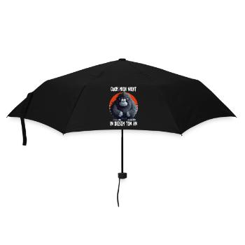 Ne me regarde pas dans ce ton Gorille - Parapluie standard - noir - Devant