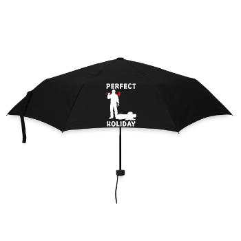 Woodland hache bois bûcheron boiserie déclaration - Parapluie standard - noir - Devant