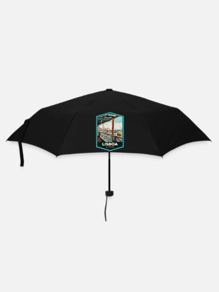 Illustration Alfama, Lisbonne - Parapluie standard - noir