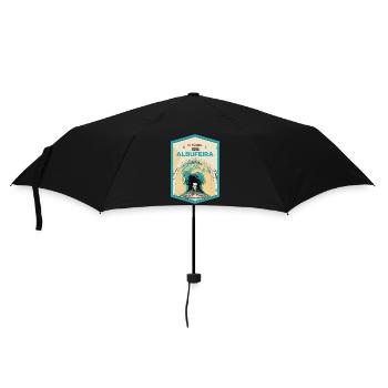 Illustration of the Tunnel to Albufeira Beach - Umbrella (small) - black - Front
