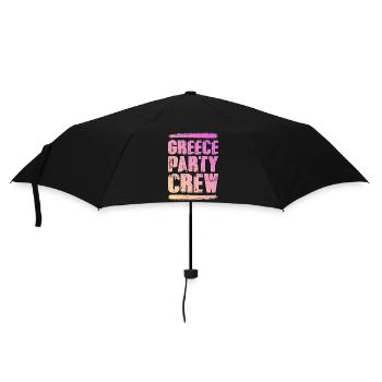 Grèce Fête Crew Coloré - Parapluie standard - noir - Devant