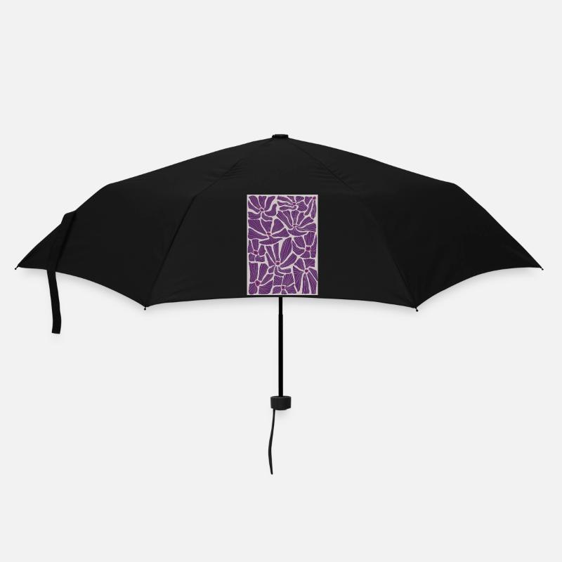 Motif de fleurs - Parapluie standard - noir