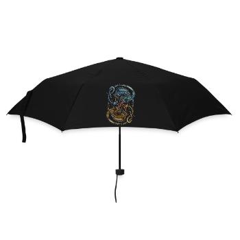 Wikinger Wölfe - Regenschirm (klein) - Schwarz - Vorne