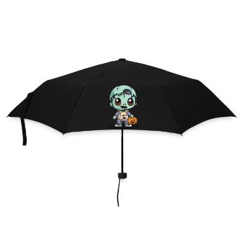 Zombie Halloween Gruselig Comic - Regenschirm (klein) - Schwarz - Vorne