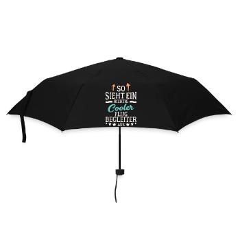 So sieht ein richtig cooler Flugbegleiter aus - Regenschirm (klein) - Schwarz - Vorne
