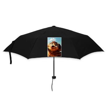 Un chiot brun-roux. - Parapluie standard - noir - Devant