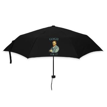 Gogh pour ça ! Blague drôle de Van Gogh - Parapluie standard - noir - Devant