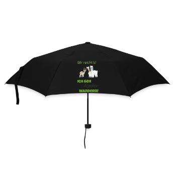 Mir reicht's - ich geh ALPAKA-wandern! - Regenschirm (klein) - Schwarz - Vorne