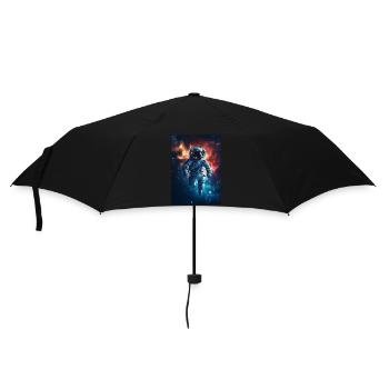 Astronaute 1 - Parapluie standard - noir - Devant