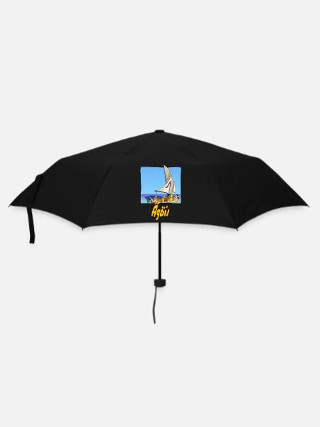 Ägäis - Regenschirm (klein) - Schwarz