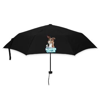 TEAM Border Collie Short Pile - Merle Red - Umbrella (small) - black - Front