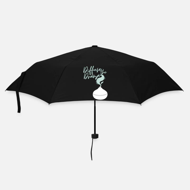 Diffuse the Drama - Regenschirm (klein) - Schwarz