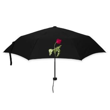 Elegante Tulpe-Illustration - Regenschirm (klein) - Schwarz - Vorne