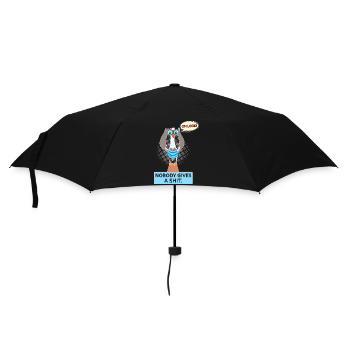 Nobody gives a shit – Sarcasm Fun Shirt - Umbrella (small) - black - Front