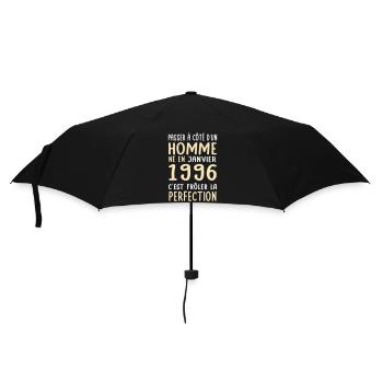 Anniversaire 30 ans - Né en Janvier 1996 - Parapluie standard - noir - Devant