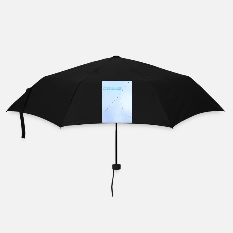 Vögel am Himmel  - Regenschirm (klein) - Schwarz