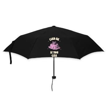 Find me if you can - Regenschirm (klein) - Schwarz - Vorne
