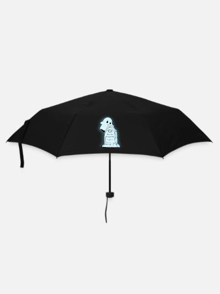 Geduld-Geist am Grabstein - Regenschirm (klein) - Schwarz
