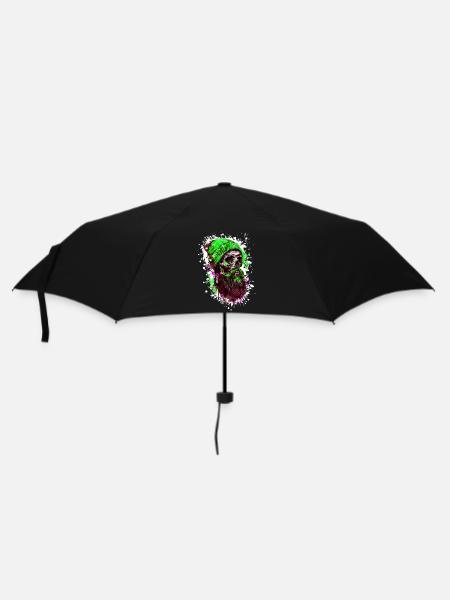 Crâne de bûcheron - Parapluie standard - noir
