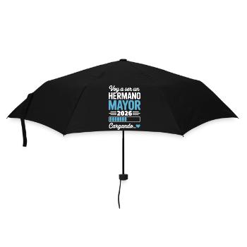 Ich werde 2026 großer Bruder. - Regenschirm (klein) - Schwarz - Vorne