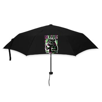 Servus Wildschwein Bier - Regenschirm (klein) - Schwarz - Vorne