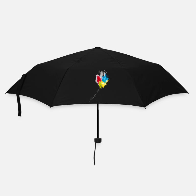 Color Cascade Kaleidoscope - Umbrella (small) - black