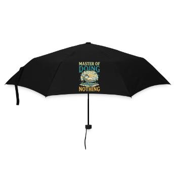 Chat en vacances - Parapluie standard - noir - Devant
