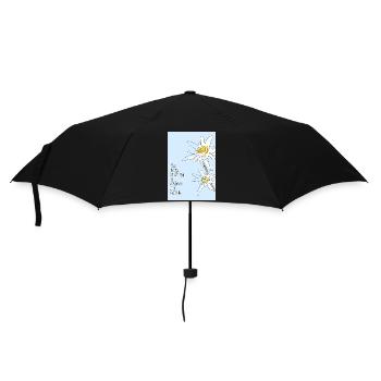Edelweiß - Regenschirm (klein) - Schwarz - Vorne